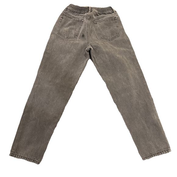 Forever 21-Women's Cropped Jeans-Size XS Elastic Waist 5-Pocket-Black - Picture 8 of 13